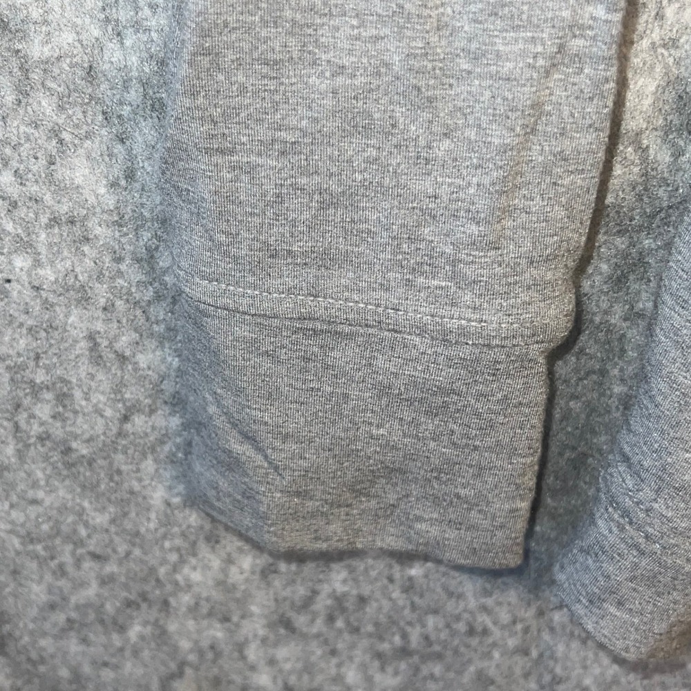 Lululemon Women's XL Grey Asymmetrical Draped Cowl Neck Wrap Jacket Thumbholes - Picture 6 of 10